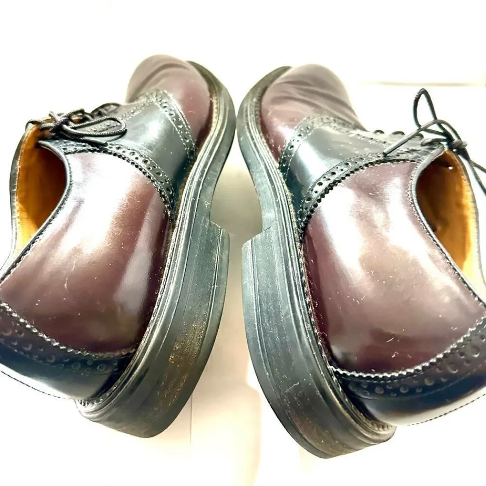 Men’s Bostonian Strada shoes dress burgundy black 9 M